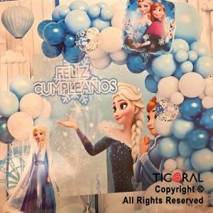 SET DE GLOBOS ARCO XL FROZEN (SU-7093) 46 UNIDADES